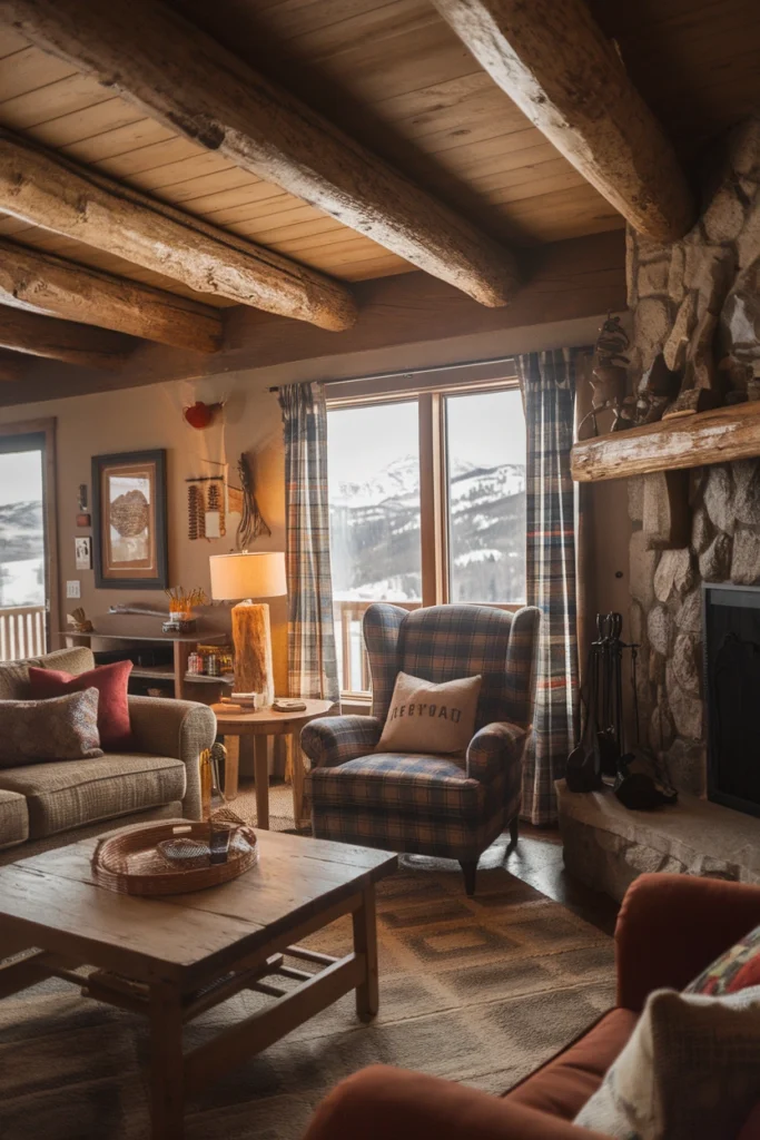 cabin setting with a rustic country vibe 2