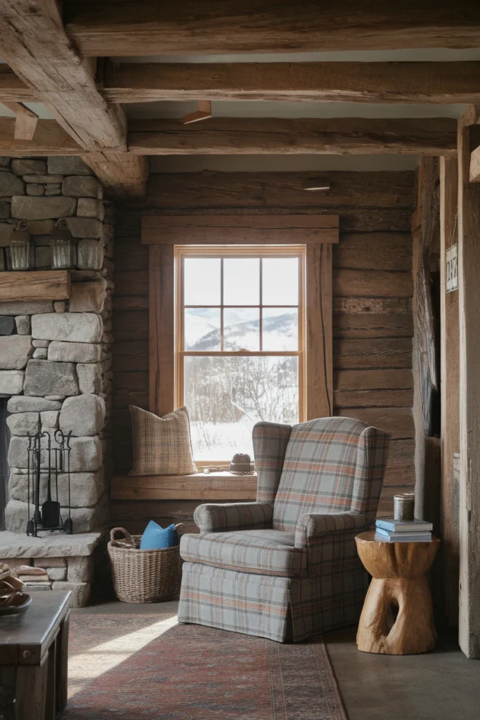 cabin setting with a rustic country vibe 4