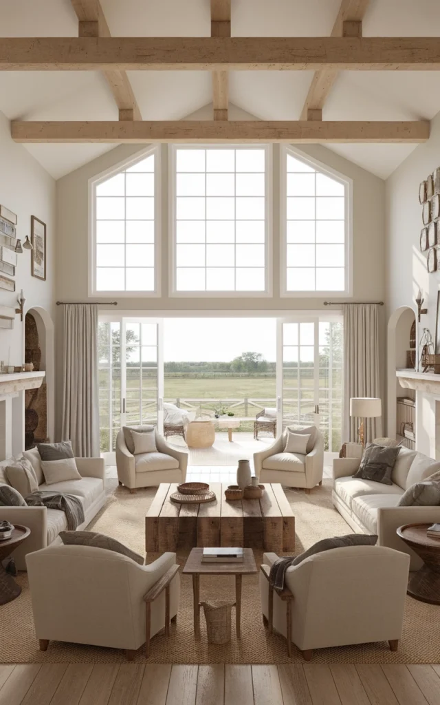 Country Living Room Designs 4