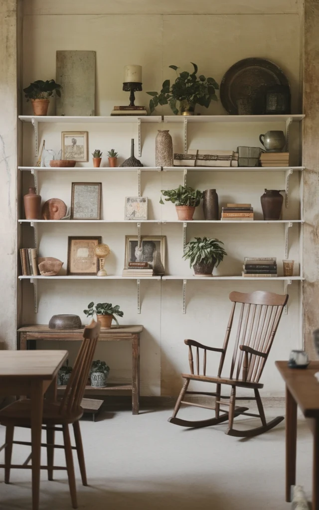 Open Shelving for a Display of Farmhouse Finds 3