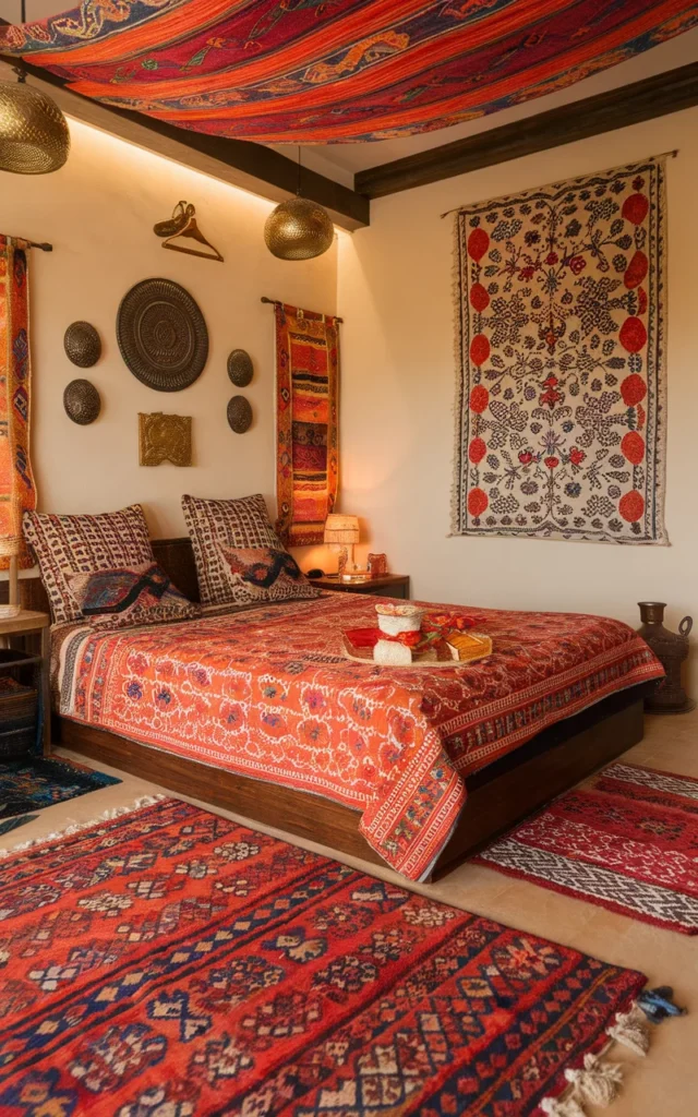 indian bedroom home interior design 11