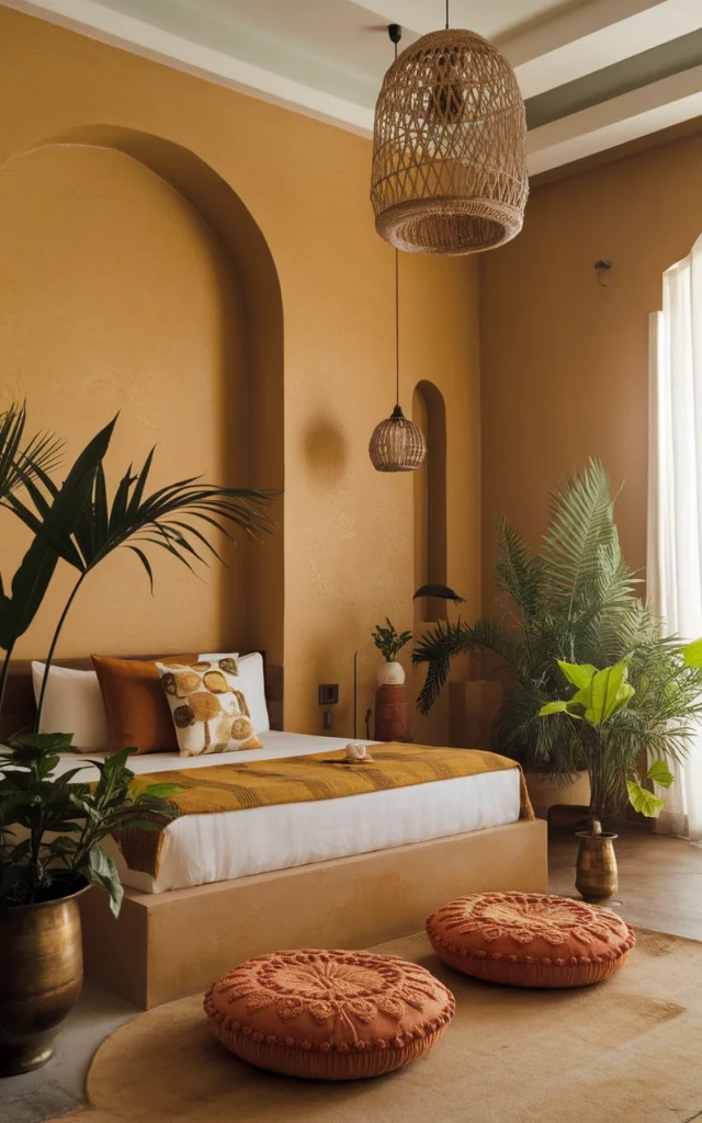 indian bedroom home interior design 13