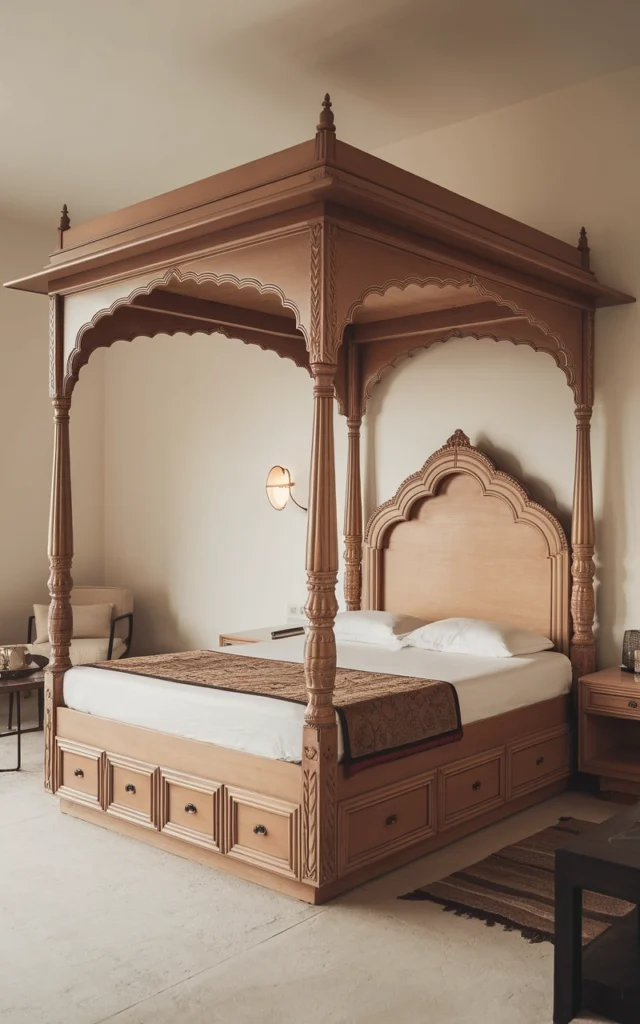 indian bedroom home interior design 33