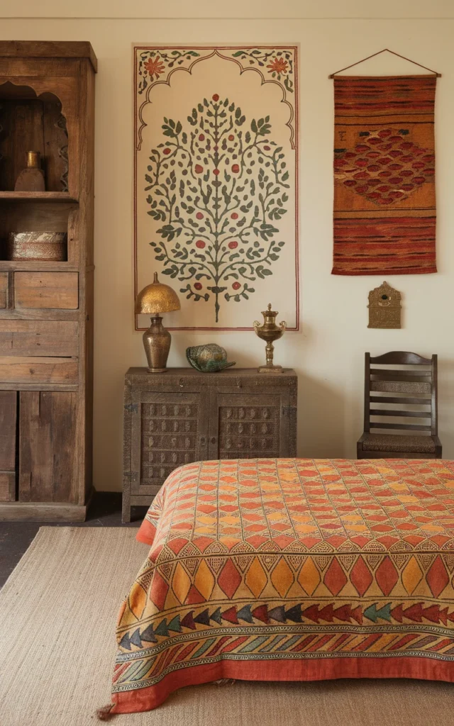 indian bedroom home interior design 9